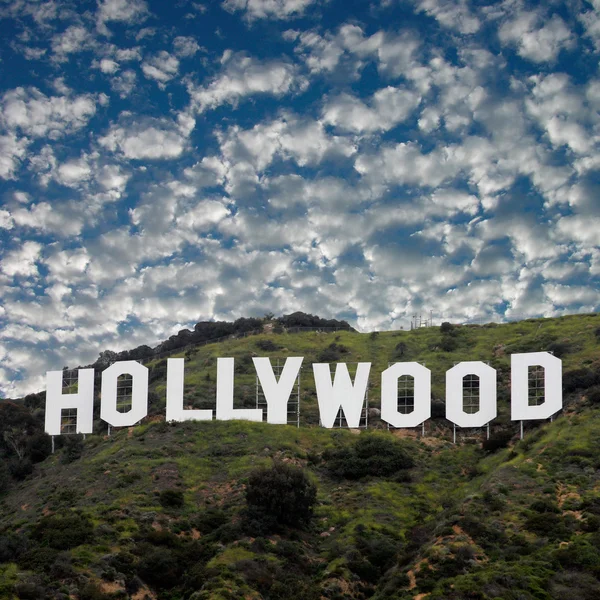 El famoso cartel de Hollywood — Foto de Stock