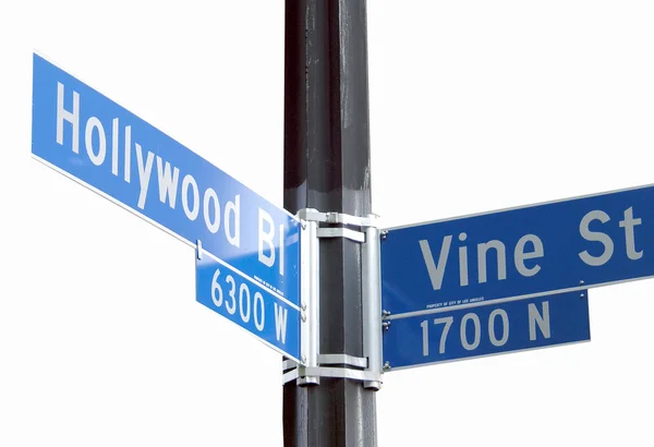 Hollywood och vine — Stockfoto