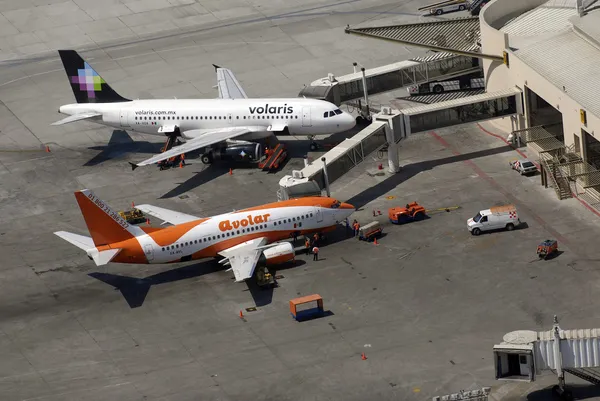 Vista aérea do Aeroporto de Tijuana, no México . — Fotografia de Stock