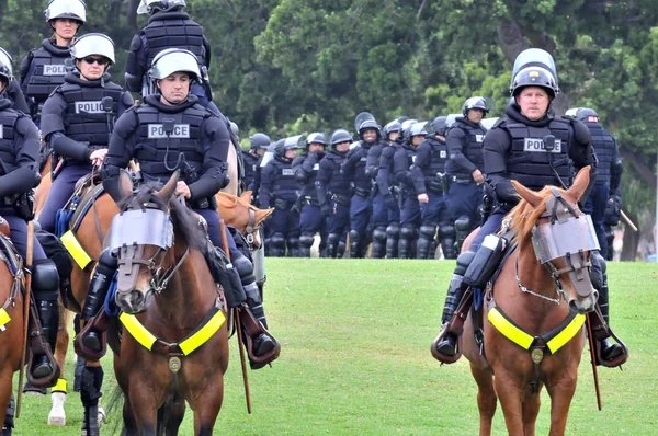 Polizia equestre — Foto Stock
