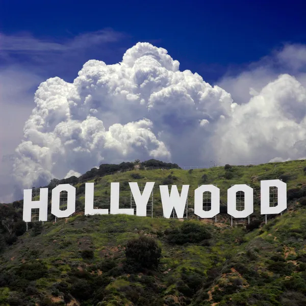 Il famoso cartello di Hollywood Immagini Stock Royalty Free