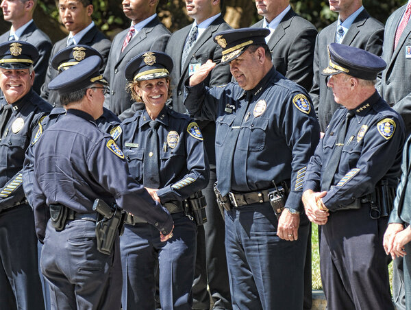 Police Retirement ceremony in San Diego, California