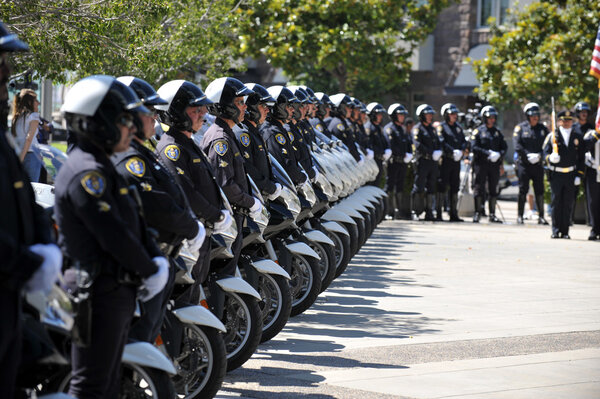 Police Retirement ceremony in San Diego, California