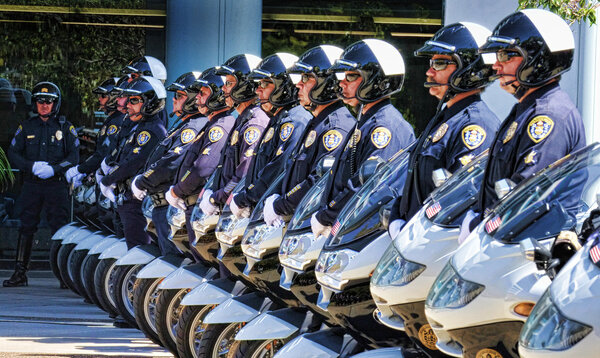 Police Retirement ceremony in San Diego, California