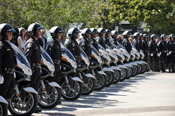 Policja ceremonii przejścia na emeryturę w san diego, california — Zdjęcie stockowe