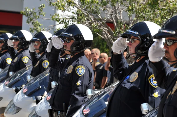 Cerimonia di pensionamento della polizia a San Diego — Foto Stock