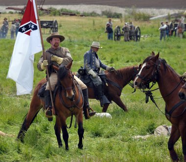 Amerikan İç Savaşı canlandırma.