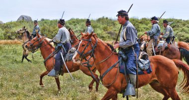 Amerikan İç Savaşı canlandırma.