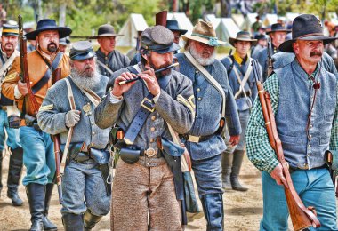 Amerikan İç Savaşı canlandırma.