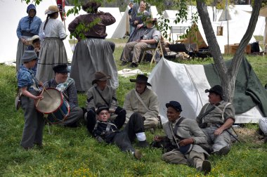 Amerikan İç Savaşı canlandırma.