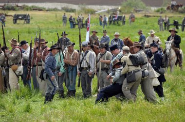 Amerikan İç Savaşı canlandırma.