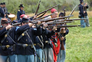 Amerikan İç Savaşı canlandırma.