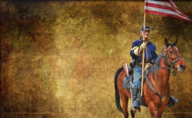 Amerikan İç Savaşı canlandırma.