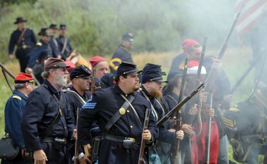 Amerikan İç Savaşı canlandırma.