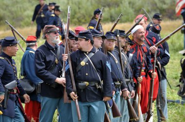 Amerikan İç Savaşı canlandırma.