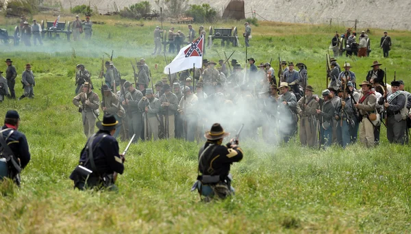 American Civil War reenactment. — Stock Photo, Image