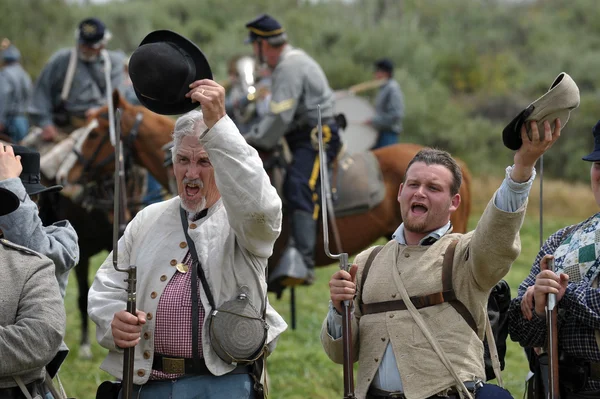 American Civil War reenactment. — Stock Photo, Image