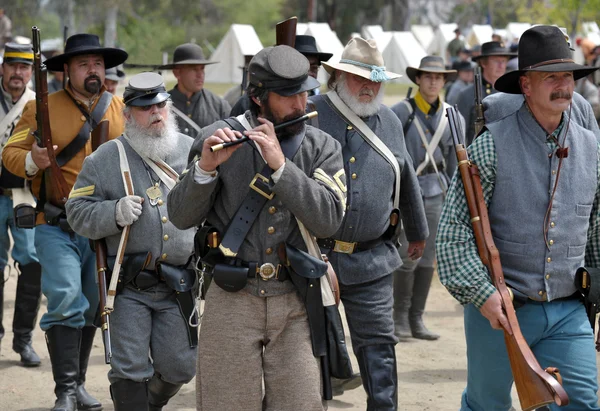 Reconstituirea Războiului Civil American . — Fotografie, imagine de stoc