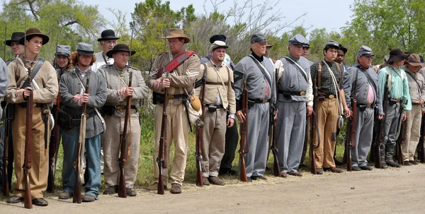 Amerikaanse Burgeroorlog re-enactment. — Stockfoto