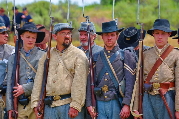 American Civil War reenactment. — Stock Photo, Image