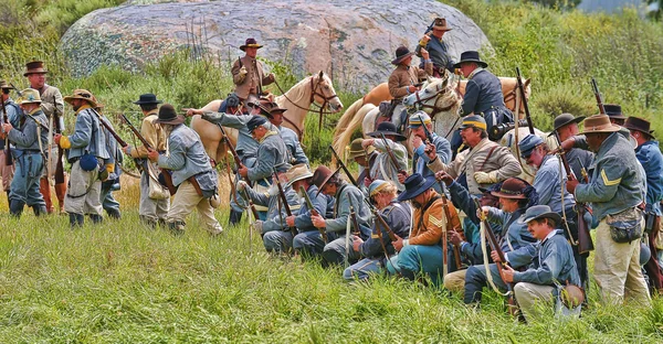 Campo de batalha de guerra civil — Fotografia de Stock