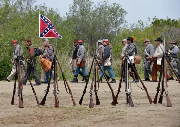 Reconstitution de la guerre de Sécession . — Photo