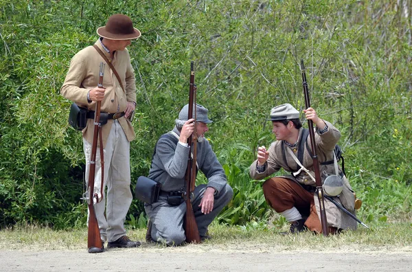 Reconstitution de la guerre de Sécession . — Photo