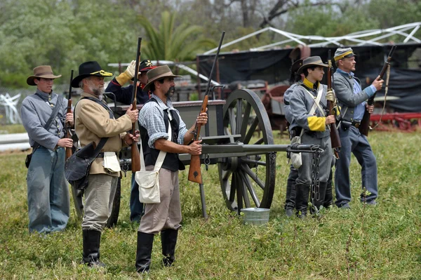 Confederate soldiers — Stock Photo, Image