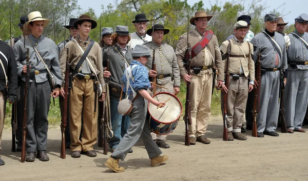 Amerikaanse Burgeroorlog re-enactment. — Stockfoto