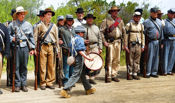 アメリカ南北戦争の再現. — ストック写真