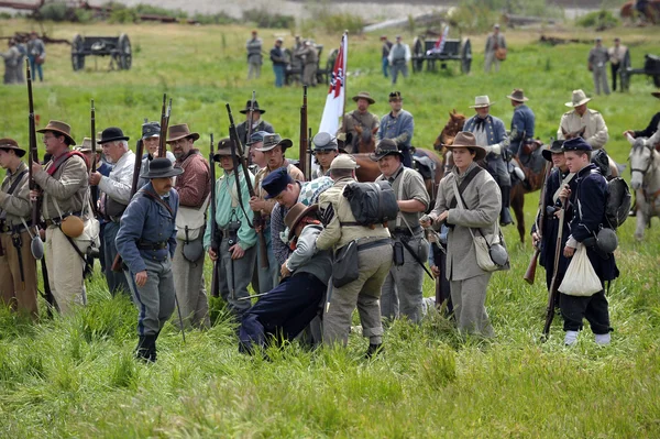 Amerikanska inbördeskriget reenactment. — Stockfoto