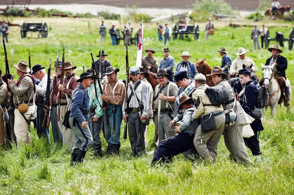 Reconstitution de la guerre de Sécession . — Photo