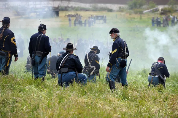 Rievocazione della guerra civile americana . — Foto Stock