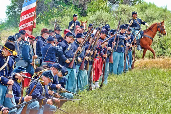 Reconstitution de la guerre de Sécession . — Photo