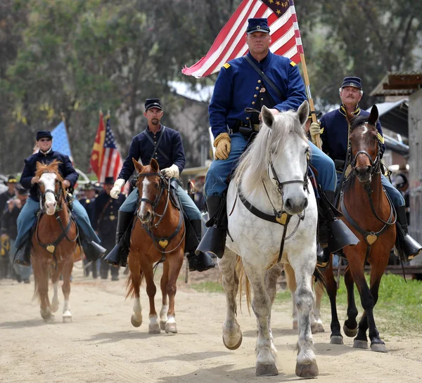 Rievocazione della guerra civile americana . — Foto Stock