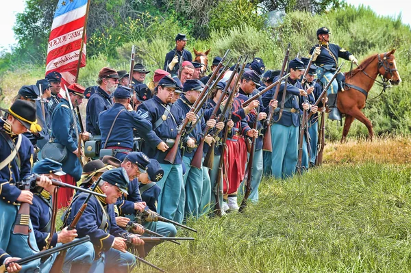 American Civil War - Federal/Union Soldiers — Stock Photo, Image