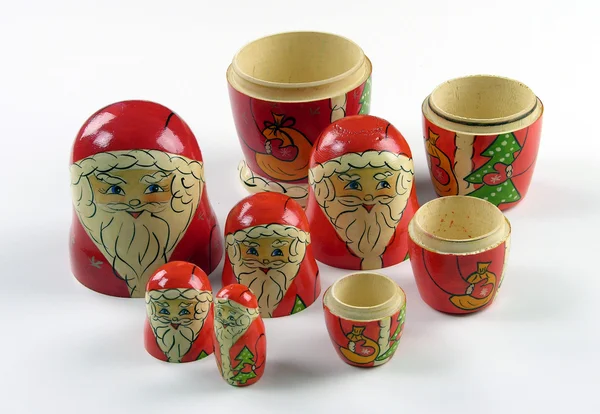 Christmas nesting dolls — Stock Photo, Image