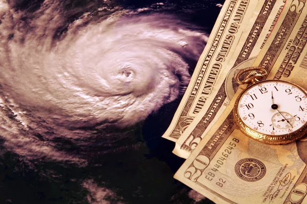 Cost of a hurricane — Stock Photo, Image