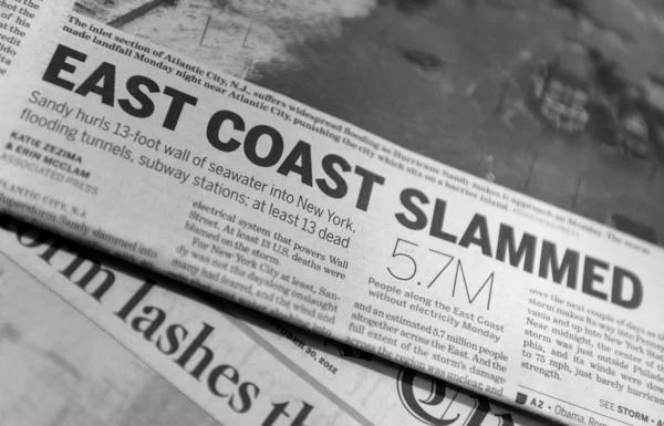 East coast slammed — Stock Photo, Image