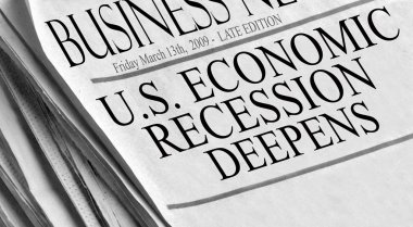 U.S. Economic Recession Deepens clipart