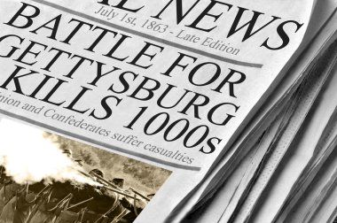Battle For Gettysburg Kills Thousands clipart