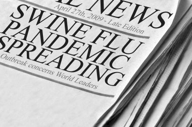 Swine Flu Pandemic Spreading clipart