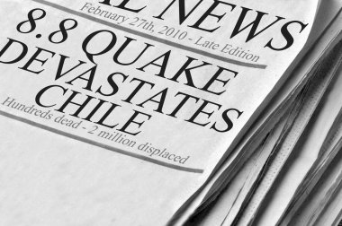 Şili deprem devastates