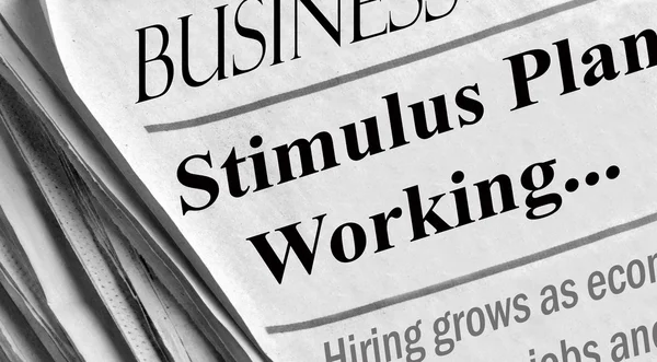Economic Stimulus Working — Stock Photo, Image