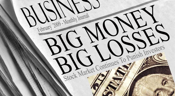 Big Money Big Losses — Stock Photo, Image