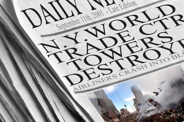 World Trade Center Destroyed — Stock Photo, Image