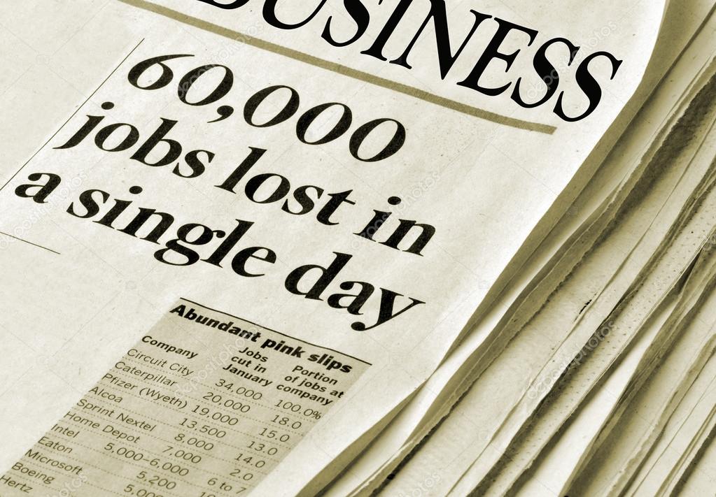 Sixty Thousand Jobs Lost in a single day