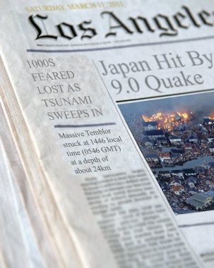 Japonya 9.0 deprem tarafından tesviye