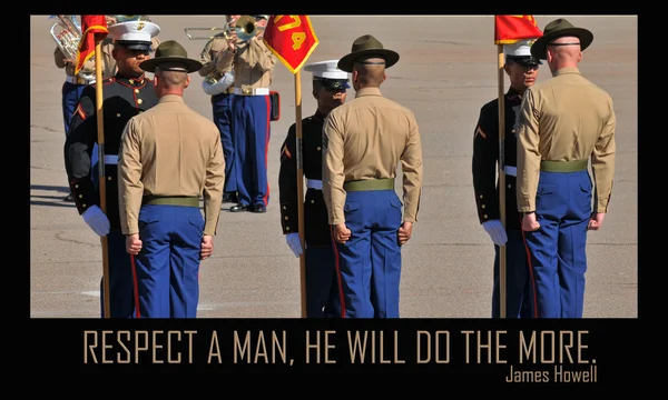 Respeta a un hombre que hará más — Foto de Stock