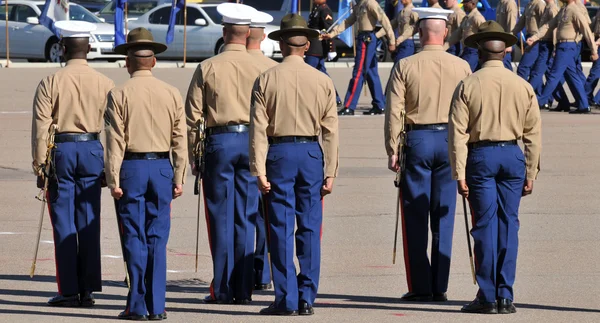 Officerare och drill instruktörer USA marine corp — Stockfoto